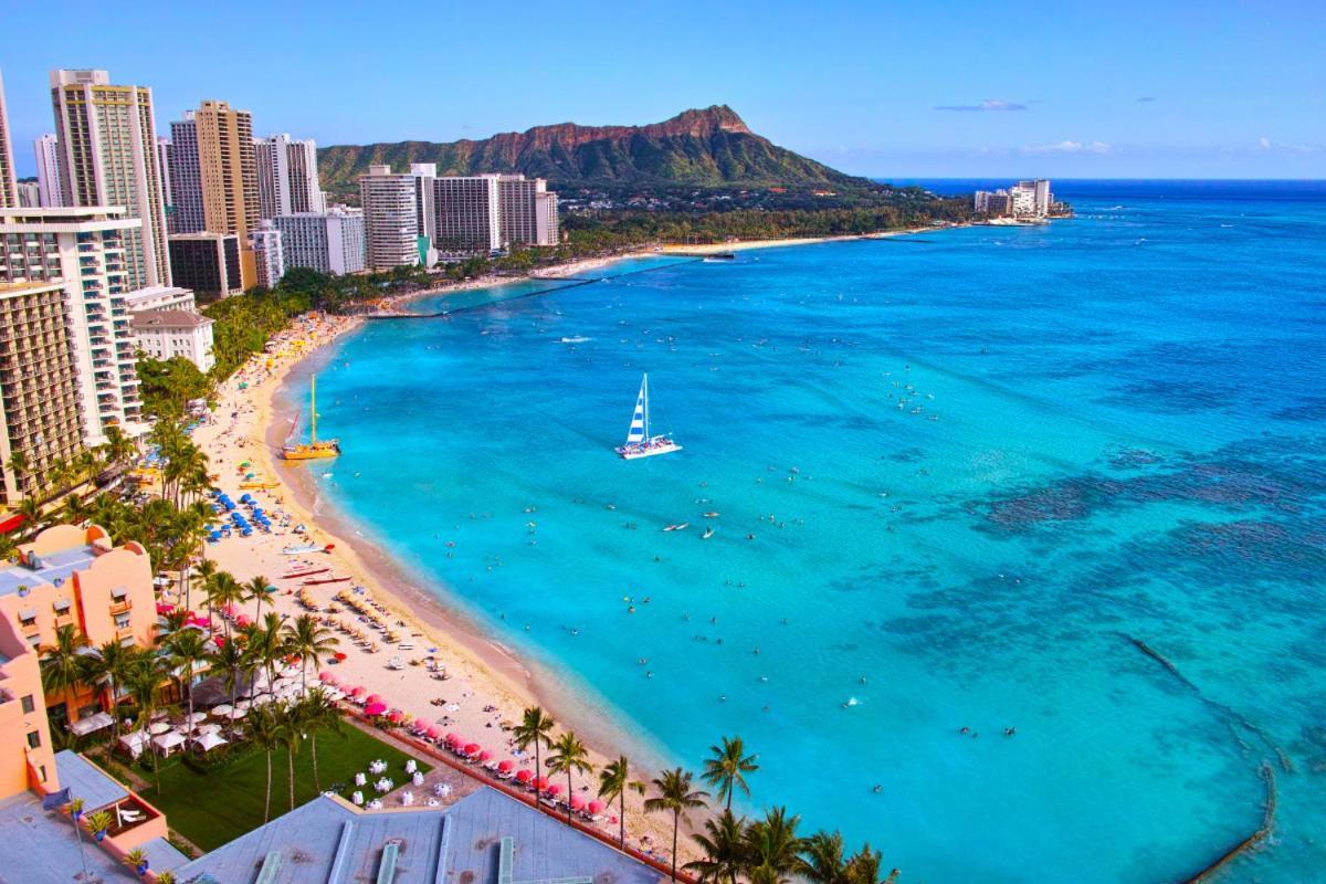 Renovated With City View At Aqua Palms Waikiki Honolulu Exteriör bild